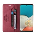 thumbnail image 4 of Wallet Case for Samsung Galaxy A54 5G with RFID Blocking Skin-Friendly PU Leather Flip Folio Cover, Business Soft Silicone Shockproof Card Slots Holder Magnetic Closure Kickstand Case,Red, 4 of 9