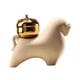 thumbnail image 1 of Estatua de animal en miniatura para decoración de mesa, figura decorativa de Feng Shui chino Estatua de vaca caqui, 1 of 9