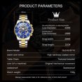 thumbnail image 6 of OLEVS Automatic Watches for Men Skeleton Self Winding Mechanical Fashion Dress Chronograph Moon Phase Stainless Steel Waterproof Luminous Mens Wrist Watches Gift Reloj Para Hombre, 6 of 16