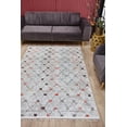 thumbnail image 2 of Lodzki Grey Medallion Polyester Area Rugs for Living Room Washable Rugs Boho Moroccan Area Rug Soft Geometric Bohemian Carpet Distressed Indoor Rug for Bedroom Dining Room Office Nonslip Rug, 2 of 9