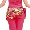 thumbnail image 2 of justharion Belly Dance Waist Chain Rose Red, 2 of 9