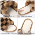 thumbnail image 4 of Women Fuzzy Slippers, Soft Cozy Plush Furry Fur Non-Slip Open Toe Slides, 4 of 9