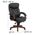 thumbnail image 6 of Scranton & Co Contemporary Leather High Back Swivel Office Chair in Black, 6 of 9