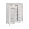 thumbnail image 4 of Pemberly Row Contemporary Queen Storage 5PC Bedroom Set in White, 4 of 32