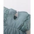 thumbnail image 7 of Actoyo Newborn Baby Girl Princess Lace Romper Clothes Bodysuit Headband Summer Outfits, 7 of 7