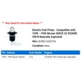 thumbnail image 2 of Electric Fuel Pump - Compatible with 1990 - 1996 Nissan 300ZX 22 VG30DE VIN R Naturally Aspirated 1991 1992 1993 1994 1995, 2 of 2