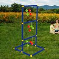 thumbnail image 4 of Ladder Ball Toss Game Set for Lawn Backyard Family Interactive Game Children's Ladder Golf Stand Portable Indoor Outdoor Sports Multicolor, 4 of 5