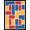 Multi, Pattern 13, variant on ODIKA 8'x10' Washable Area Rug Composition Modernist Interlocking Abstract Geometric Layout for King Size Bedroom Under Bed, Master Suite, Non-Shedding, Easy Care