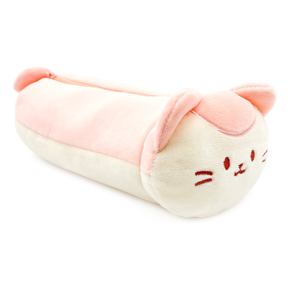 Anirollz Cute Cat Kitty Animal Character Plush Pencil Case Pen Pouch : Kittiroll