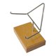 thumbnail image 4 of Caballete de exhibición con brazo de metal, base de madera, pedestal, decoración del hogar, exhibición de rocas Estilo a, 4 of 9