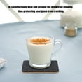 thumbnail image 4 of 8 Pcs Table Coasters for Drinks Two Sided Felt and Cork Coasters Square Cup Mats, 4 of 7