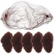 thumbnail image 1 of 50pcs Hair Nets Invisible Elastic Mesh (Coffee), 1 of 3
