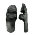 thumbnail image 2 of Black Rubber Slide on Sandal Slippers Double Strap, Dark Brown Hawaii Sandal, Size 9 = Women size 9 / men size 7, 2 of 2