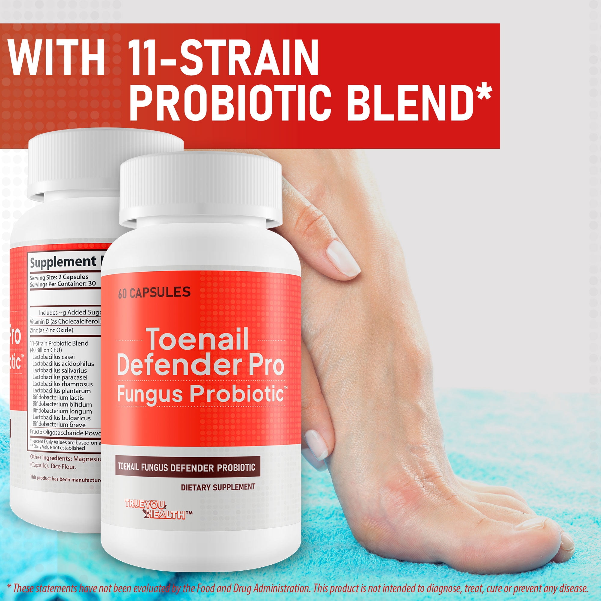 Toenail Defender Pro Fungus Probiotic - Our Best Fungus Defend Probiotics - Toe Nail Fungus Probiotics - Nail Fungus Treatment for Fingernails - Toenail Fungus Defender Probiotic Fungus Defend Pills