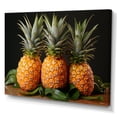 thumbnail image 2 of Designart "Juicy Delights Of A Sweet Pineapple" Pineapples Wall Art Living Room, 2 of 7