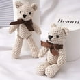 thumbnail image 6 of 15CM Bear Stuffed Plush Toys Baby Cute Dress Key pendant Pendant Dolls Gifts Birthday Wedding Party Decor 1pcs, 6 of 7