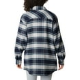 thumbnail image 2 of Columbia Women's Calico Basin Shirt Jacket, Dark Nocturnal Buffalo Ombre, X-Large, 2 of 8