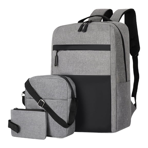 Dvumao Office Supplies, Fashion Three-piece Backpack Backpack Male Business Usb Charging Laptop Bag High-capacity Students Bag, Gift for Students