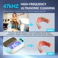 thumbnail image 3 of 47 KHz Ultrasonic Jewelry Cleaner, Portable Professional Cleaning Machine with Digital Timer – For Glasses, Watches, Rings, Dentures & Makeup Brushes, 3 of 9