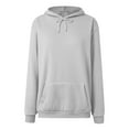 thumbnail image 4 of zaveiop Womens Oversized Hoodies Cute Sweatshirts Fleece Hooded Pullover Tops Sweaters Casual Comfy Fall Fashion Outfits Clothes (Grey, M), 4 of 4
