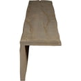 thumbnail image 3 of 6"W x 4"H x 12'L 2-Sided (L-beam) Riverwood Endurathane Faux Wood Ceiling Beam, Honey Dew, 3 of 17
