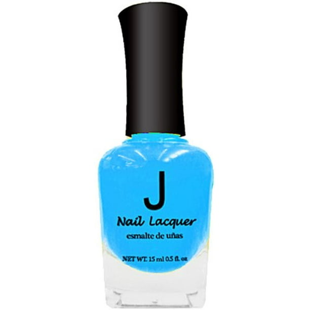 J Nail Polish 020 Aqua Blue 6Count (Pack of 2)