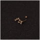 thumbnail image 4 of Pendientes de moda con doce constelaciones de circonitas, pendientes de bolas retorcidas de acero inoxidable, pendientes perforados, 4 of 5