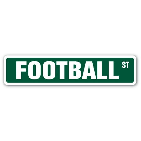 Player Street Sign - FOOTBALL Street Sign fan player coach team college| Indoor/Outdoor | 24