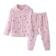thumbnail image 2 of Cowsor Cute Kids Clothes Long Sleeve Print Sweatshirt Top and Pants Set Toddler Loungewear, 2 of 4
