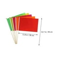thumbnail image 2 of WASHWEPE Construction Flags Marking Flags Assorted Color 10Pcs 15.7X11.8X0.4In, 2 of 8
