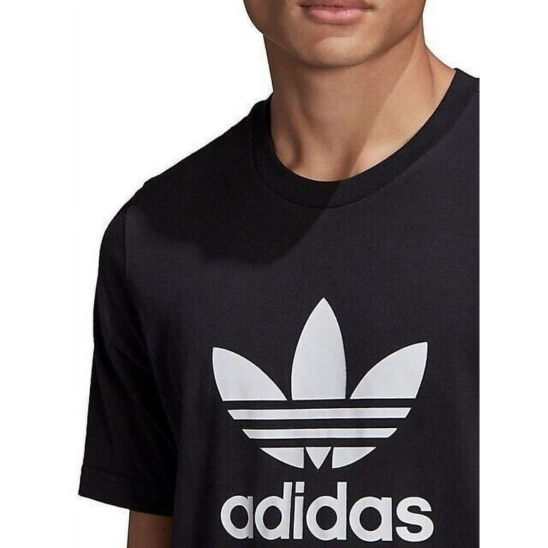 adidas Originals Men\'s Trefoil T-Shirt in Black/White-Size Medium