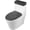 Gray, variant on 2 Pcs Toilet Tank Cover, Toilet Tank Lid Cover, Toilet Top Cover, Universal Toilet Tank Lid Soft and Absorbent Replacement Toilet Cover with Elastic Bottom for Bathroom Decor Accessories (Gray)