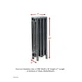 thumbnail image 2 of Cast Iron Radiator 19"" Height 4-7/16 Depth 4-Tube Steam Radiator Hot Water Radiator Home Radiator Cast Iron Radiators for Home Heating Cast Iron Heater by Oswald Supply, 2 of 4