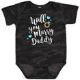 thumbnail image 3 of Inktastic Will You Marry Daddy-ring White Boys or Girls Baby Bodysuit, 3 of 5