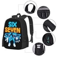 thumbnail image 6 of 6 7 Six Seven Backpack Fashion Travel Backpack Laptop Backpack Simple And Large Capacity Backpack 16.5 Inch, 6 of 9