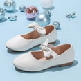thumbnail image 2 of KPOPLK Toddler Dress Girls Shoes Mary Jane Soft Sole Princess Shoes for Little Kids Size 12,White, 2 of 6