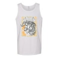 thumbnail image 2 of Wild Bobby Star Dust Horse Black and Yellow Distressed Vintage Men Tank Top, White, Small, 2 of 6