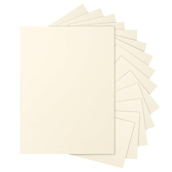 Cream Cardstock Paper, 28 Sheets 8.5 x 11 Ivory Off White Card Stock, 250gsm 92lb Printer Paper for DIY Cards, Business Cards, Invitations, Menus, Certificates, School Crafting, Labels, Tags