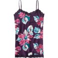 thumbnail image 1 of Aeropostale Womens Stretch Floral Lacy Cami Tank Top, Púrpura, Mediano, 1 of 1
