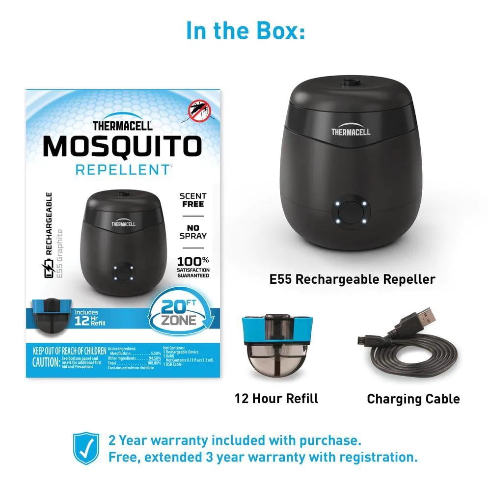Rechargeable Mosquito Repeller In Riverbed 20 Ft. Coverage And Deet Free
