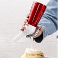 thumbnail image 3 of Bewildely Dispensador de crema batida de aluminio de 250ml, batidor de crema de cocina, herramientas de postre con boquillas cuentagotas Herramientas y accesorios para hornear rojo Bewildely HA008727-02, 3 of 6