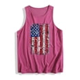 thumbnail image 4 of Mifsaly Womens Sleeveless Tank Tops Loose Fit Cotton Graphic Summer Shirts Breathable Soft Casual Independence Day Vest Patriotic Distressed Flag Tops XL, 4 of 4