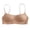 Beige, variant on Women Seamless Wire Free Comfort Jelly Bra, Breathable Hole V‑Neck Bralette with Adjustable Thin Straps, No Underwire Invisible Intimates for Daily Sleep Office Wear