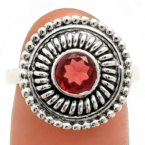 Hessonite Garnet 925 Sterling Silver Ring s.6 Jewelry R-1388 AGR1017_B_6