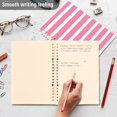 thumbnail image 5 of Ckdifva Pink Grids A5 Ring Binder Notebook Journey Note Diary College Ruled Study 60 Pages, 5 of 8
