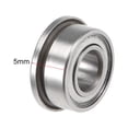 thumbnail image 3 of Uxcell F685ZZ Flange Ball Bearing, 5x11x5mm/ 0.2"x0.43"x0.2" Shielded Chrome Bearings 2pcs, 3 of 3
