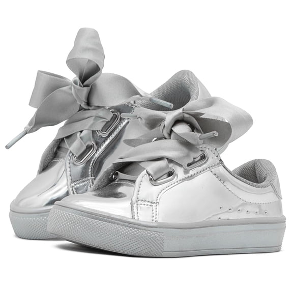 Tenis Tropicana Para Niña Casual Plata Antiderrapante 12-26 plateado 13