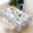 White-1, variant on Rectangular Tablecloth 60x84 Inch – Waterproof Polyester Printed Table Cover, Wrinkle Resistant, Washable for Kitchen & Dining, Floral Flowers Theme