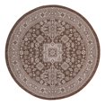 thumbnail image 3 of Unique Loom Outdoor Aztec Collection Area Rug - Chalca (7' 10" Round Brown/Ivory), 3 of 7