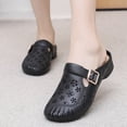 thumbnail image 2 of Women’s Covered Toe Clogs, Slip On Ventilated Mid Heel Non Slip Casual Shoes, 2 of 12